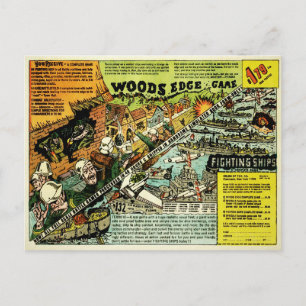 Carte postale et jeu Edge vintage Woods