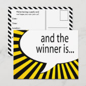 Carte Postale et le gagnant est ! bulle de la bande dessinée (Devant / Derrière)