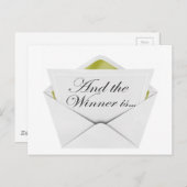 Carte Postale Et le gagnant est l'enveloppe (Devant / Derrière)