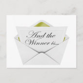 Carte Postale Et le gagnant est l'enveloppe (Devant)