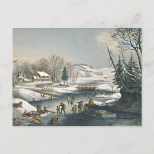 Carte Postale et le matin d'hiver