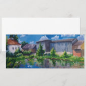 Carte postale et œuvre d'art représentant un paysa (Devant / Derrière)