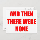 Carte Postale Et Puis Il N'Y En A Pas (Devant / Derrière)