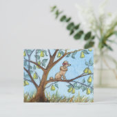 Carte Postale ...Et un caniche dans un poirier... (Debout devant)