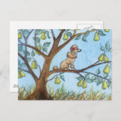 Carte Postale ...Et un caniche dans un poirier... (Devant / Derrière)