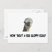 Carte Postale Et un gros baiser ? (Devant / Derrière)