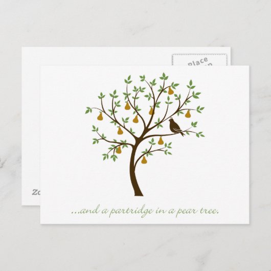 Carte Postale Et un perdrix dans un poirier (Devant / Derrière)