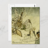 Carte Postale Et une chanson de fée - Arthur Rackham (Devant / Derrière)