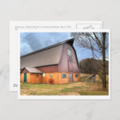 Carte postale, étable Anderson (Devant / Derrière)