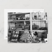 Carte Postale Étagères vintages (Devant / Derrière)