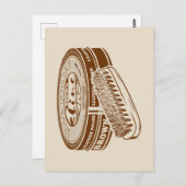 Carte Postale étain à chaussures Brown (Devant / Derrière)