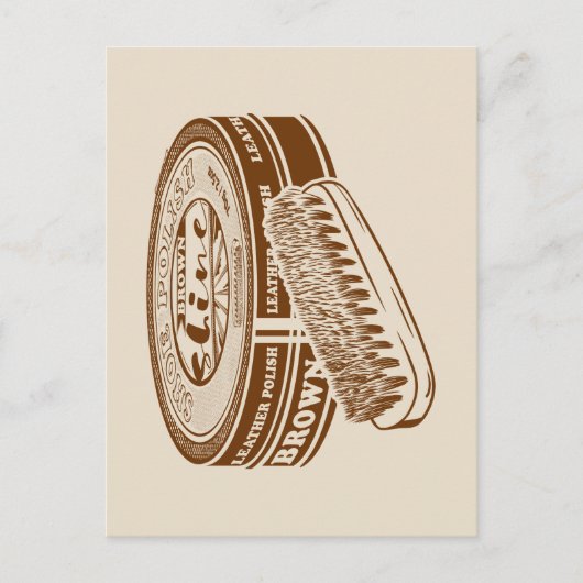 Carte Postale étain à chaussures Brown (Devant)