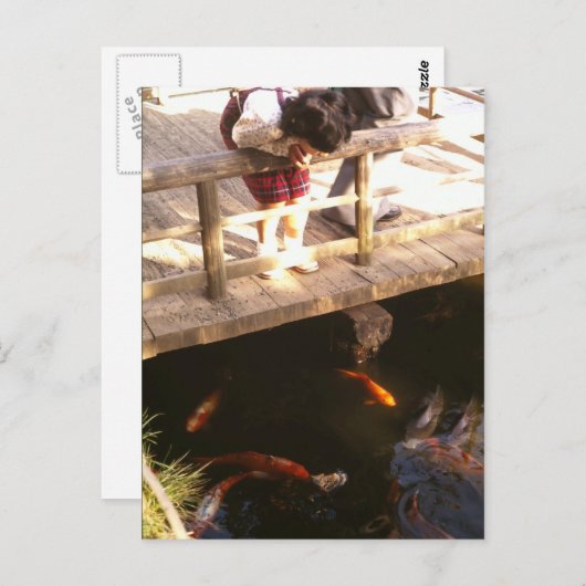 Carte Postale étang à carpe (Devant / Derrière)