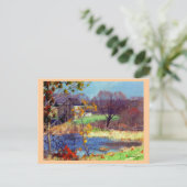 Carte Postale Étang à Old Lyme, Connecticut (Debout devant)