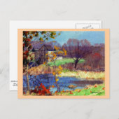 Carte Postale Étang à Old Lyme, Connecticut (Devant / Derrière)