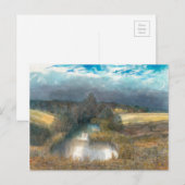 Carte Postale étang d'automne (Devant / Derrière)