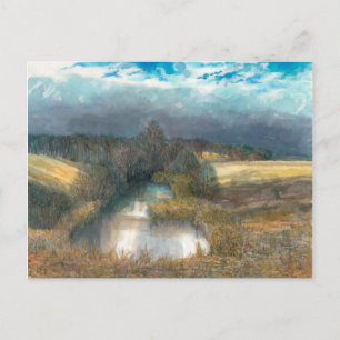 Carte Postale étang d'automne