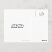 Carte Postale Étang de feuillage d'automne personnalisé (Dos)