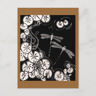 Carte Postale étang de koi