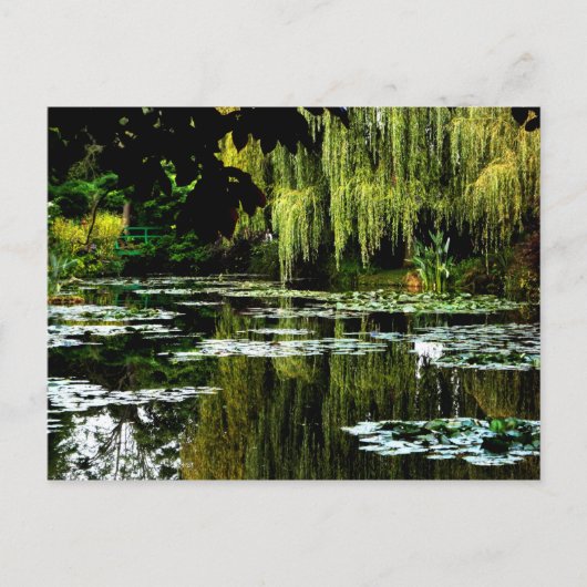 Carte Postale Étang de Lily avec saules de Monet, Giverny, Franc (Devant)