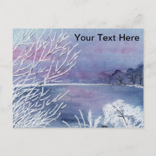 Carte Postale Étang d'hiver