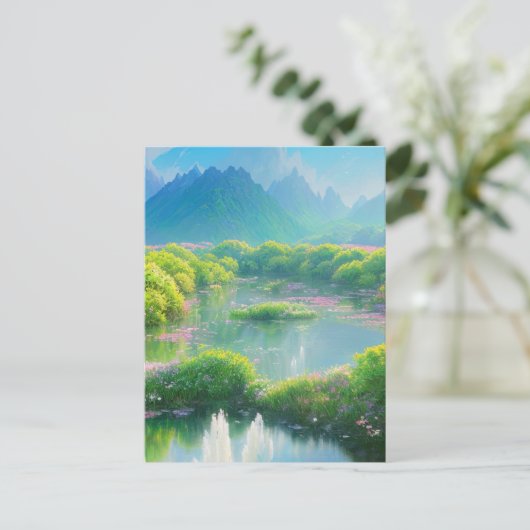 Carte Postale Étang Lily Caché (Debout devant)