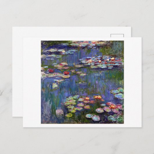 Carte Postale Etang Lily, Monet (Devant / Derrière)