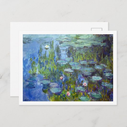 Carte Postale Etang Lily, Monet (Devant / Derrière)