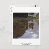 Carte Postale Étang Stiller Dans Le Parc Par Gustav Klimt (Devant / Derrière)