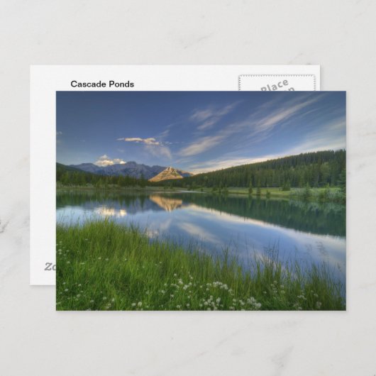 Carte Postale Étangs en cascade (Devant / Derrière)