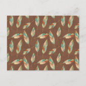 Carte Postale Étape Geo Sud-Ouest | Motif de plumes du sud-ouest (Devant)