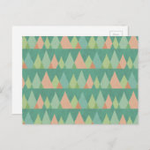 Carte Postale Étape Geo Sud-Ouest | Motif triangle Turquoise (Devant / Derrière)