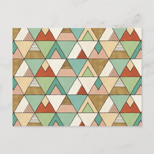 Carte Postale Étape Geo Sud-Ouest | Motif tribal tiré à main (Devant)