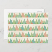 Carte Postale Étape Geo Sud-Ouest | Triangles Turquoises et cora (Devant / Derrière)