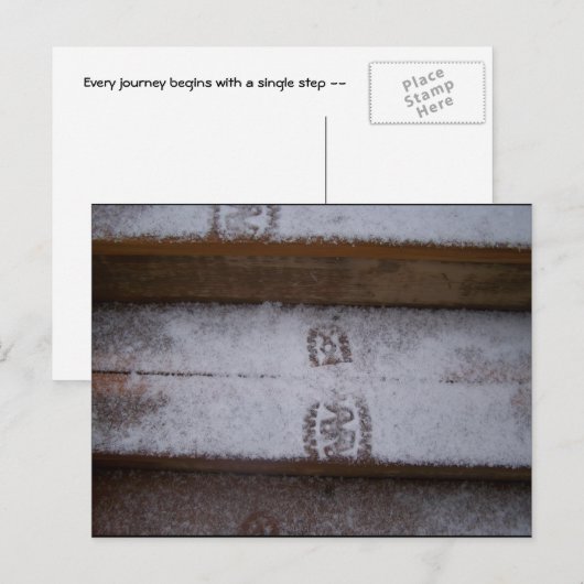 Carte Postale Étape unique (Devant / Derrière)