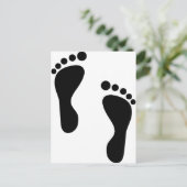 Carte Postale Étapes du pied (Debout devant)