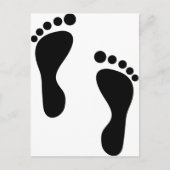 Carte Postale Étapes du pied (Devant)