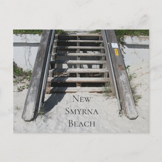 Carte Postale Étapes vers la plage, New Smyrna Beach, Floride (Devant)