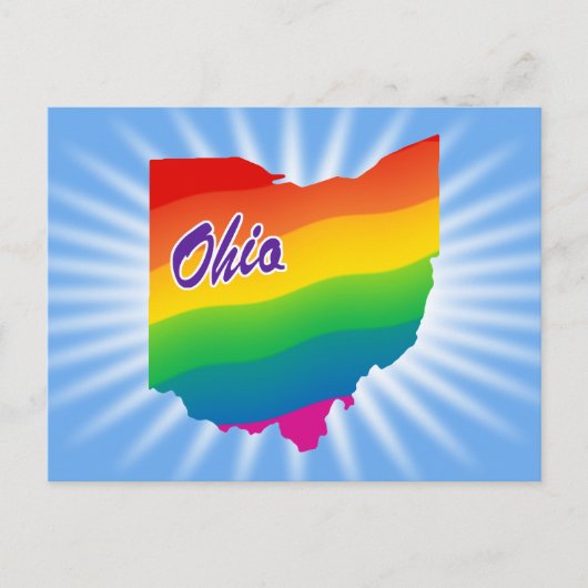 Carte Postale État Arc-En-Ciel De L'Ohio (Devant)