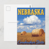 Carte Postale État Cornhusker du Nebraska (Devant / Derrière)