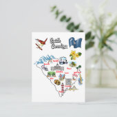 Carte Postale Etat de Caroline du Sud aux Etats-Unis, grandes vi (Debout devant)