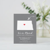 Carte postale État de déménagement NORTH DAKOTA (Debout devant)