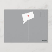 Carte postale État de déplacement CONNECTICUT (Dos)