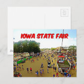 CARTE POSTALE ÉTAT DE IOWA (Devant / Derrière)