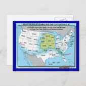 Carte Postale État de l'Alaska (Devant / Derrière)