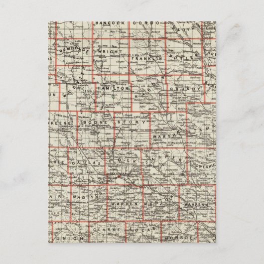 Carte Postale État de l'Iowa (Devant)