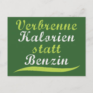 Carte Postale État de Verbrenne Kalorien Benzin