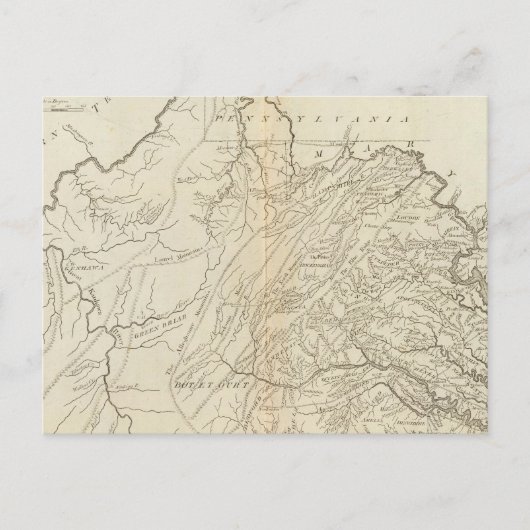 Carte Postale État de Virginie (Devant)