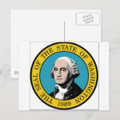 Carte Postale État de Washington (Devant / Derrière)