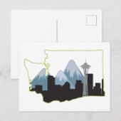 Carte Postale État de Washington (Devant / Derrière)